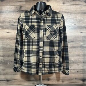 686 Flannel Sierra Fleece Plaid Shirt Soft Snap Front Men's Small